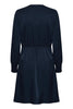 A2101 Navy Frviline Faux Wrap Dress