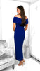 A1810 Vegas Navy Wrap Skirt Dress