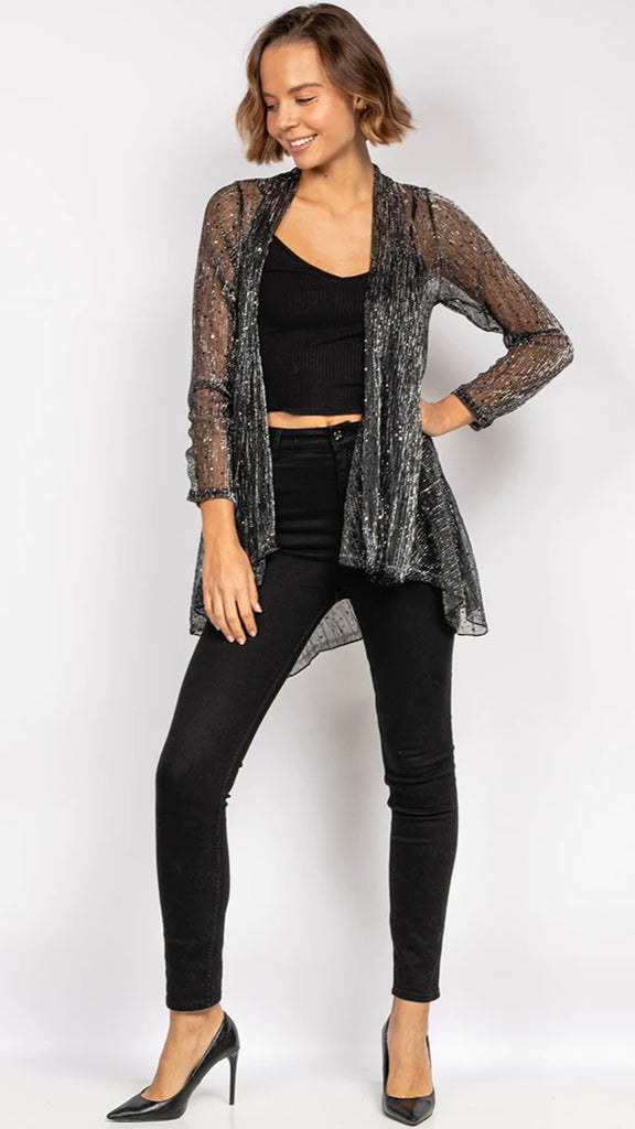 4-A1948OO Lightweight Sequin Cardi