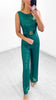 4-A1948EE Green Sequin Jumpsuit