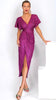 4-A1948II Preslee Plum Sequin Faux Wrap Dress