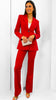 A1984 Drexler Red Trouser Suit