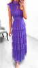 A1989 Purple Malva Flounce Maxi Dress