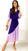 4-A1802 Cosima Purple/Lilac Loose Top Dress