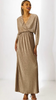 A2001 Patsy Bronze Crinkle Maxi Dress