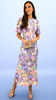 A2245 Debra Lilac Multi 3D Floral Dress