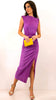 4-A1791 (SIZE 18 ONLY) Mauve Elena Ruched Dress