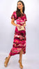 4-A1913 Pink Marble Print Lucia Dress