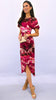 4-A1913 Pink Marble Print Lucia Dress