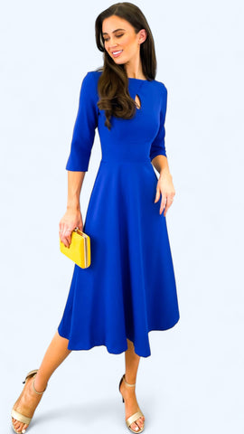 4-A0897 Ciluna Royal Cape Dress