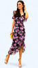 4-A1828 Heidi Black/Pink Floral Dress