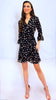 A2086 Marco Black Heart Print Dress