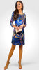 A2132 Tissa Royal Print Tunic Dress