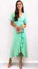 5-A2191 Mint/Gold Hi Lo Dress