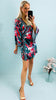 A2212 Destiny Multi Print Wrap Dress