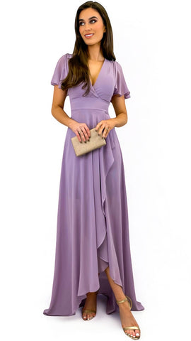 A2233 Libra Pink Embellished Flare Dress