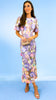 A2245 Debra Lilac Multi 3D Floral Dress