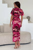 4-A1913 Pink Marble Print Lucia Dress