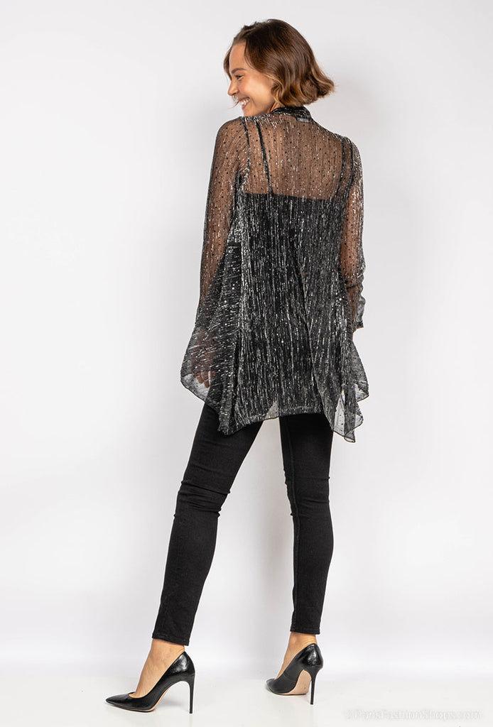 4-A1948OO Lightweight Sequin Cardi