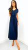 4-A1784 Frseen Navy Jersey Dress