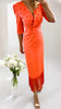 4-A1744 Lesley Orange Tassle Dress