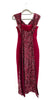 A2015 Burgundy Bandage Sequin Crossover Dress