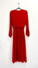 A1990 Red Sleeved Loose Top Dress