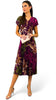 4-A1927 Magenta Sleeveless Loose Top Dress