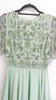 A2096GG Mint Embellished Flare Dress