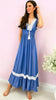 4-A1766 Demi Denim Blue Dress