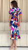 4-A1773 Brittany Multi Print Dress