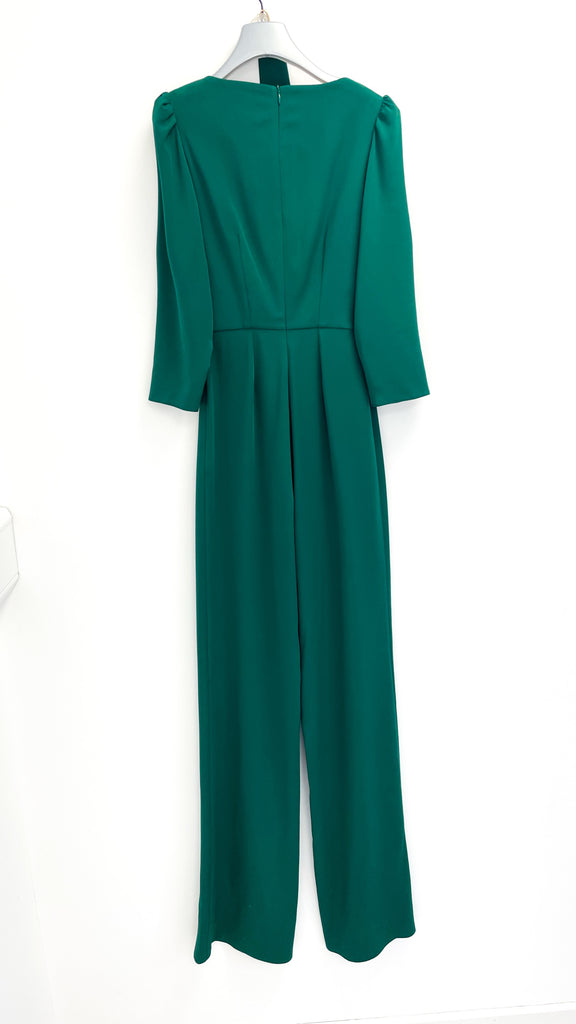 4-A1860 Farrell Green Cut Out Jumpsuit