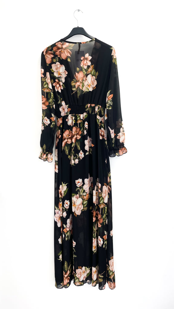 A2118 Black Print Dilys Dress