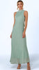 A2229 Mint Green Halter Midaxi Dress