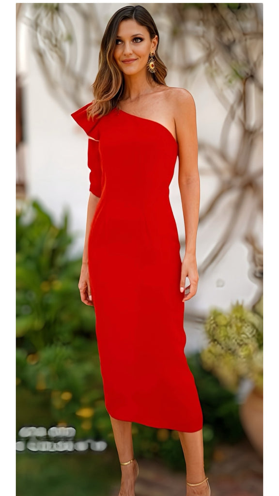 Coral red dress online