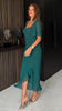 A2036 Heidi Dark Green Midi Dress