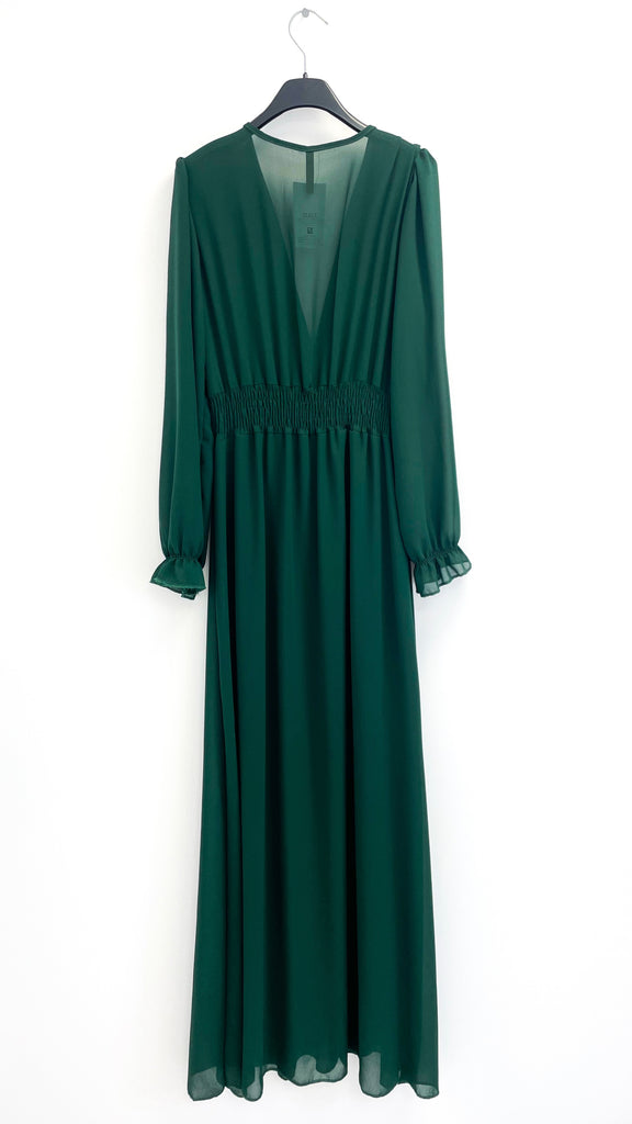 A2096 Green Dilys Button Dress