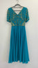 A2226 Turquoise Embellished Flare Dress