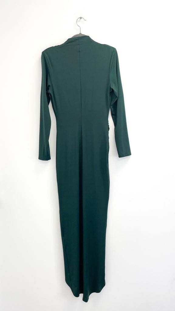 A2087 Eileen Green Drape Dress