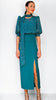 A2025 Shannon Teal Midi Dress