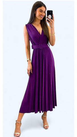 4-A0524 Salma Wrap Dress Lilac