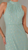 A2229 Mint Green Halter Midaxi Dress