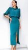 A2025 Shannon Teal Midi Dress