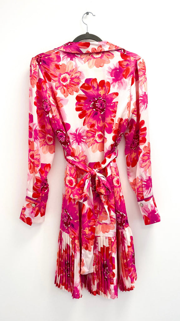 A2171 Miral Pink Floral Shirt Dress