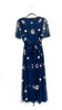 4-A1798 Navy Embellished Rowan Wrap Dress