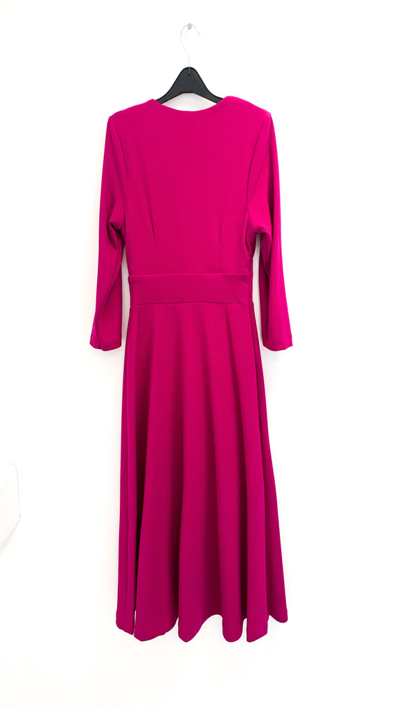 A1822 Jan Magenta Swing Dress