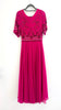 A2233 Libra Pink Embellished Flare Dress