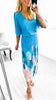 4-A1712 Mandy Turquoise Loose Top Dress