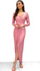 4-A0082 Myra Rose Pink Sequin Dress