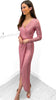 4-A0082 Myra Rose Pink Sequin Dress